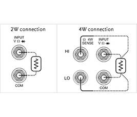 GW Instek GDM-8261A 2/4 Wire Resistance Measurement